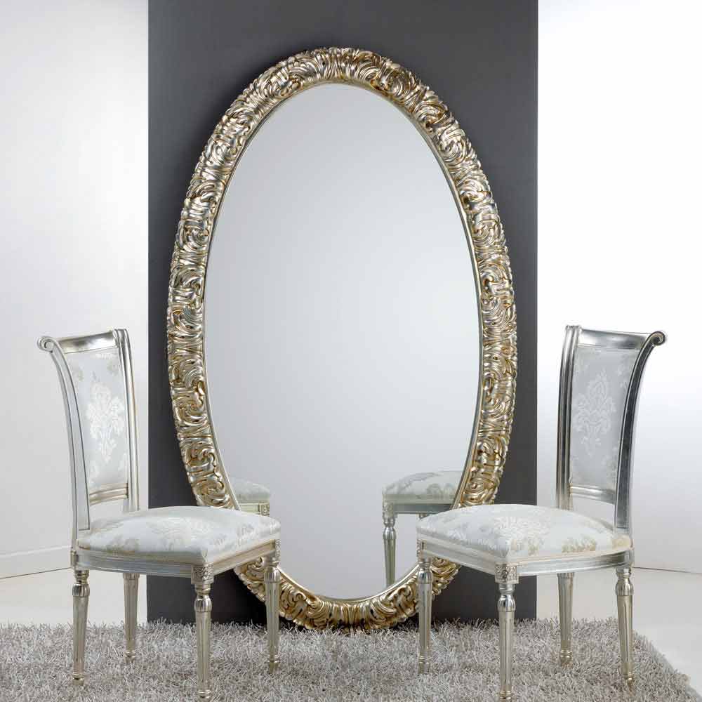 Nieuw Grote ovale spiegel van de vloer / muur Life, 114x190 cm EN-21