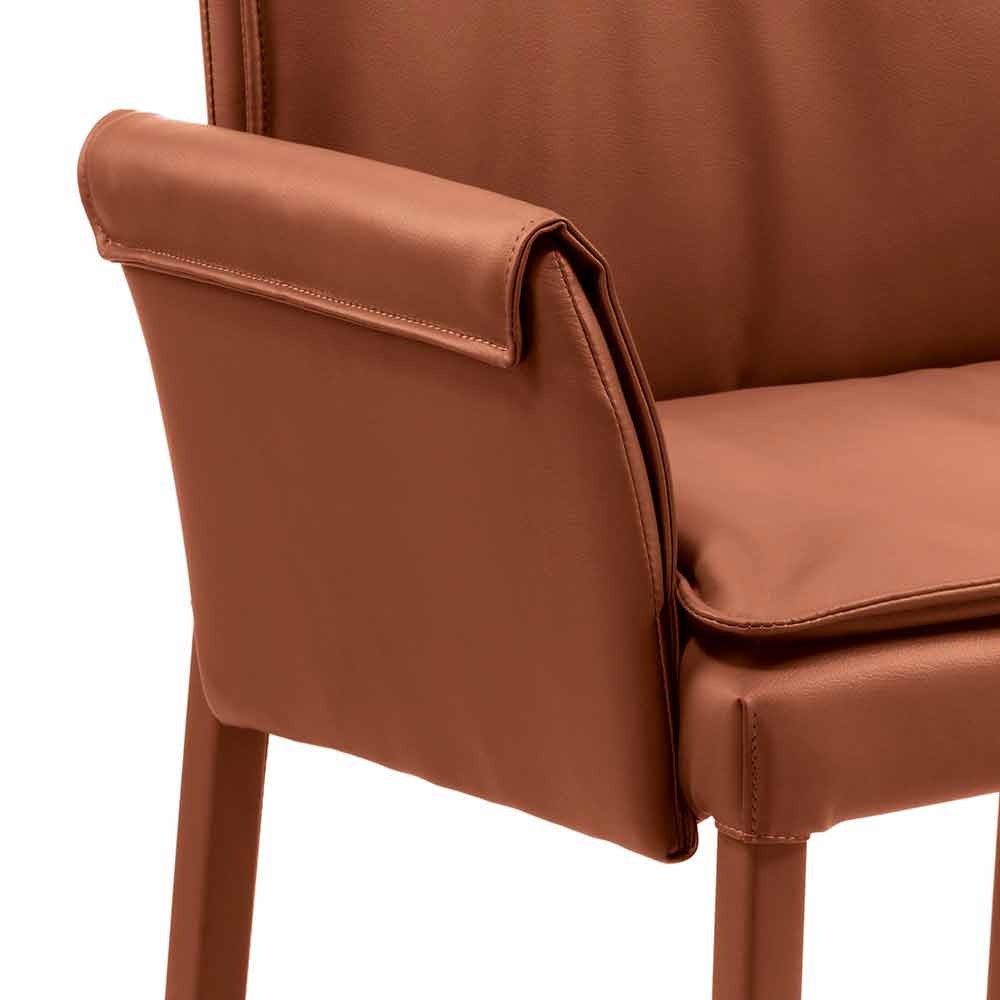 tsunami Hoopvol rollen Niles modern design lederen fauteuil, Italiaans handwerkproduct