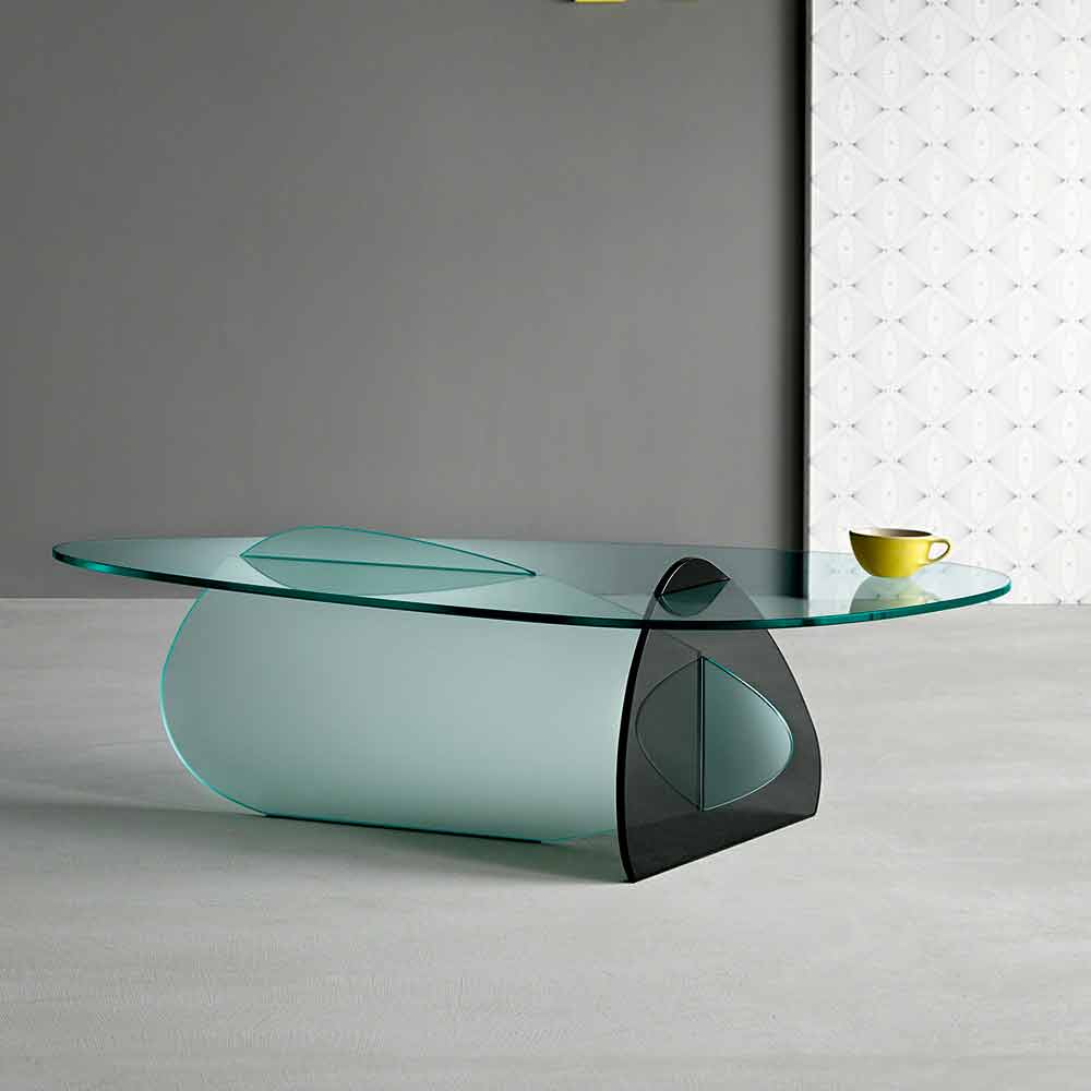 Vruchtbaar Pittig teer Moderne design glazen salontafel gemaakt in Italië