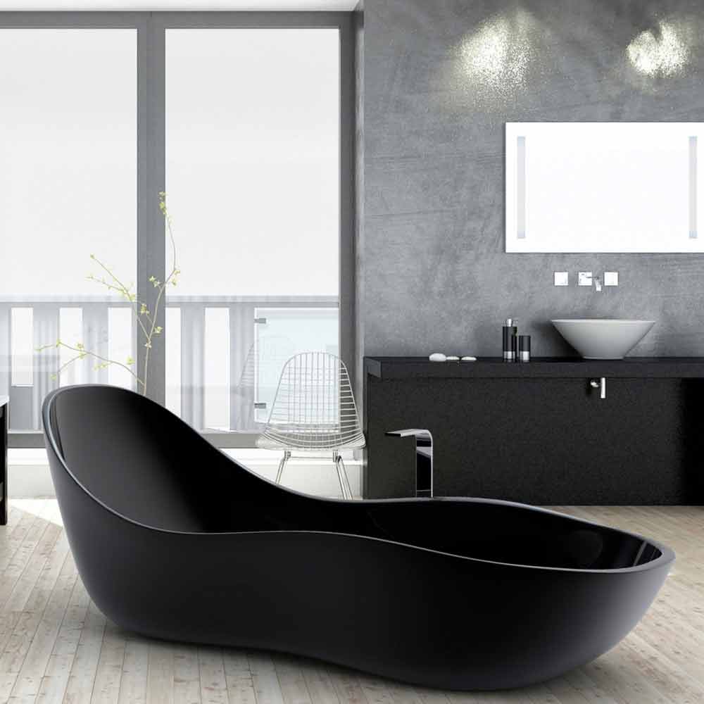 vrijstaand bad, modern design,