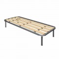Eenpersoonsbed met verticale lamellen Bio Comfort 2 80x190 cm hout