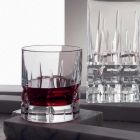 12 dubbele ouderwetse tuimelaar Basso whiskyglazen in kristal - Fiucco Viadurini