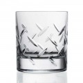 12 glazen voor whisky of water in ecokristal met kostbare decoraties - aritmie
