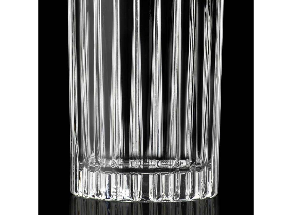 12 Tumbler Highball-glazen in gedecoreerd Eco-kristal - Senzatempo