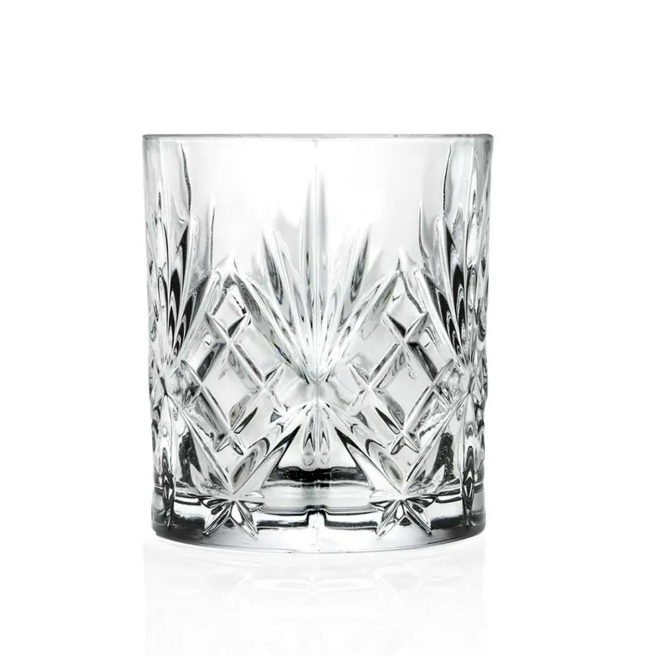 12 Vintage Design Tumbler-glazen van Eco Superior Sonorous Glass - Cantabile Viadurini