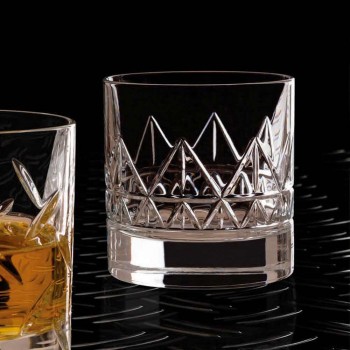 12 Glas Whisky of Water Luxe Modern Design in Kristal - Aritmie