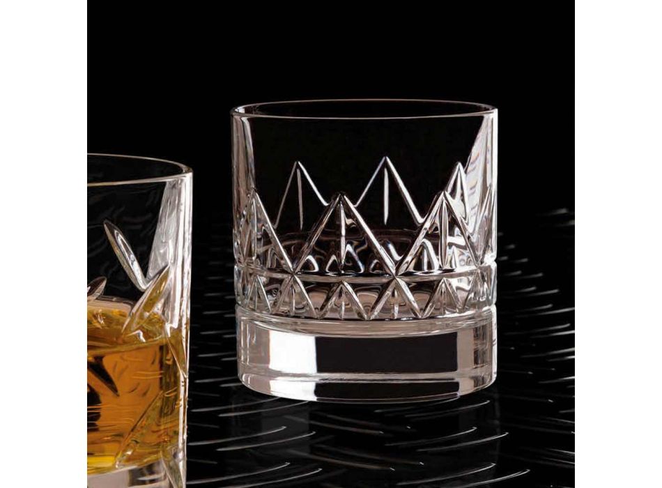 12 Glas Whisky of Water Luxe Modern Design in Kristal - Aritmie