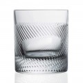12 Whisky- of Waterglazen in Eco Crystal Versierd Vintage Design - Tactiel