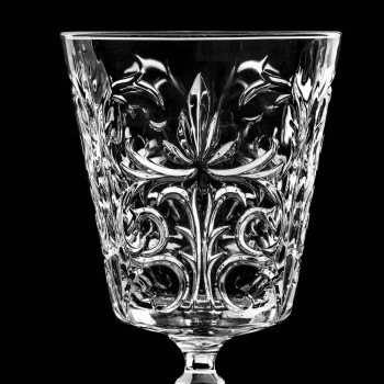 12 glazen voor water, drankjes of cocktaildesign in gedecoreerd ecokristal - Destino