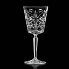 12 glazen voor water, drankjes of cocktaildesign in gedecoreerd ecokristal - Destino Viadurini