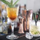 12 glazen wijn, water, cocktail in ecologische kristallen vintage stijl - Cantabile Viadurini