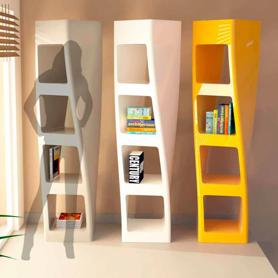Modern design boekenkast Collins Made in Italy Gemaakt in Italië Viadurini