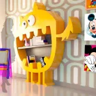 Sterke moderne boekenplank gemaakt in Italië Viadurini