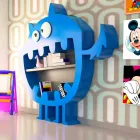 Sterke moderne boekenplank gemaakt in Italië Viadurini