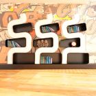 Ser P moderne boekenkast gemaakt in Italië Viadurini