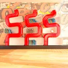 Ser P moderne boekenkast gemaakt in Italië Viadurini