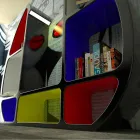 Shelley Modern Bookshelf Made in Italy Viadurini