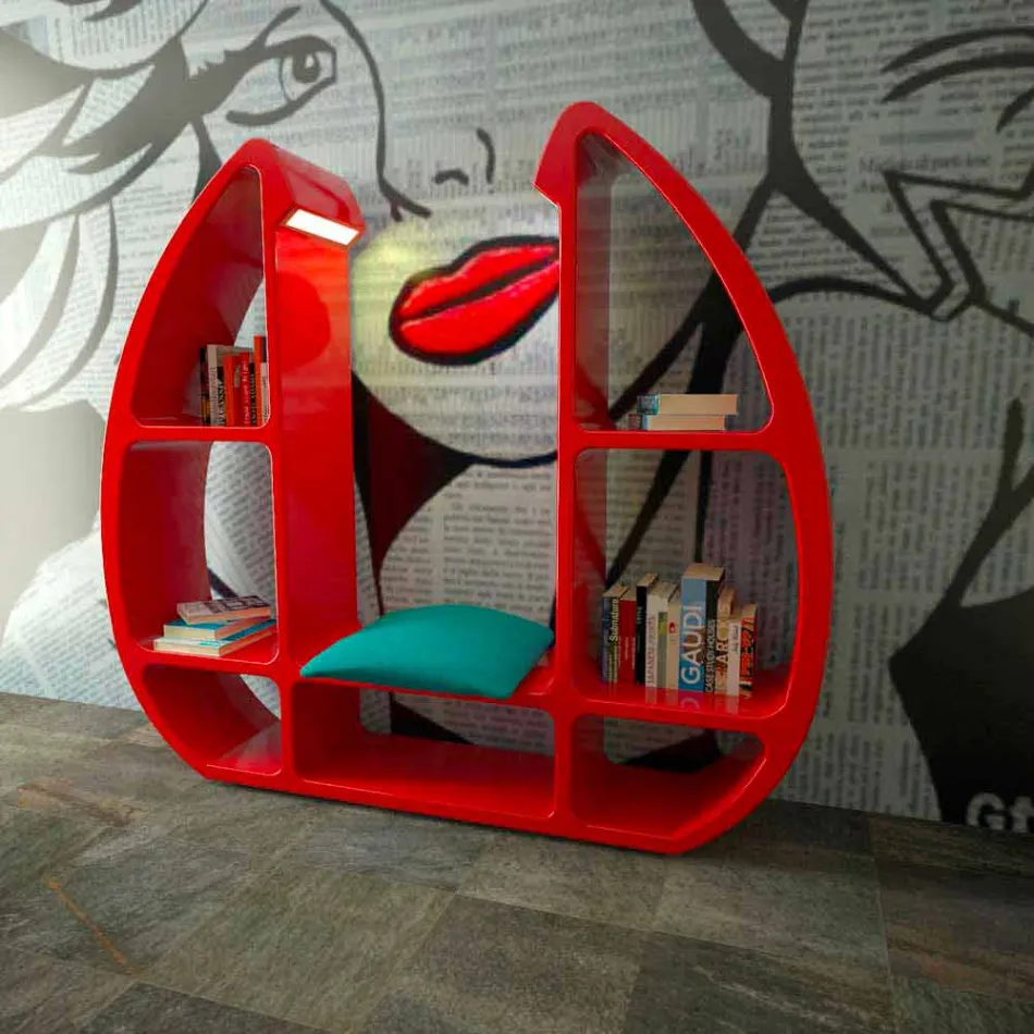 Shelley Modern Bookshelf Made in Italy Viadurini