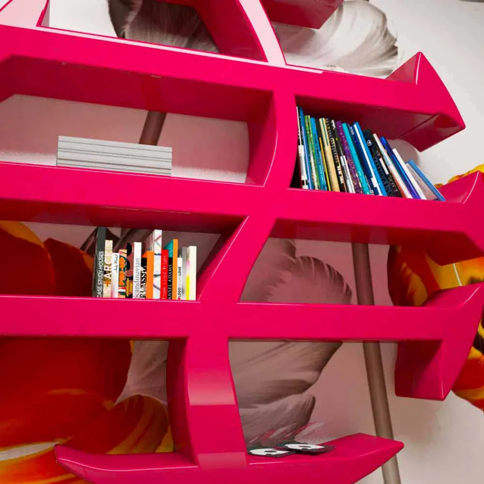 Ontwerp Stevenson Bookshelf Made in Italy Viadurini