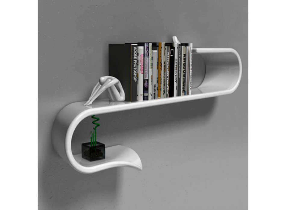 Modern Design Shelf Waveshelf Made in Italy Viadurini
