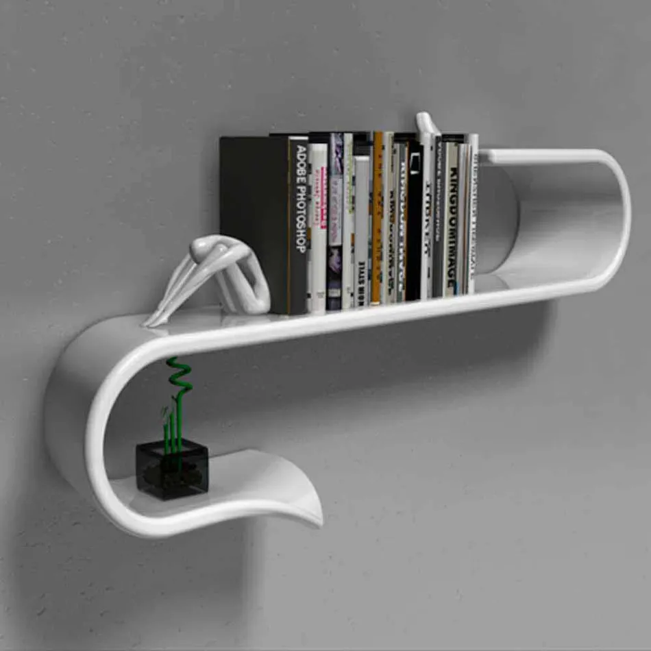 Modern Design Shelf Waveshelf Made in Italy Viadurini