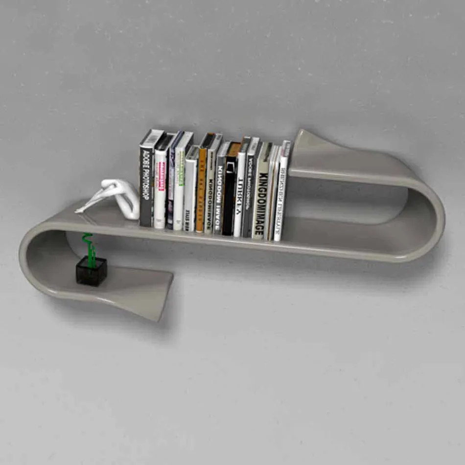 Modern Design Shelf Waveshelf Made in Italy Viadurini