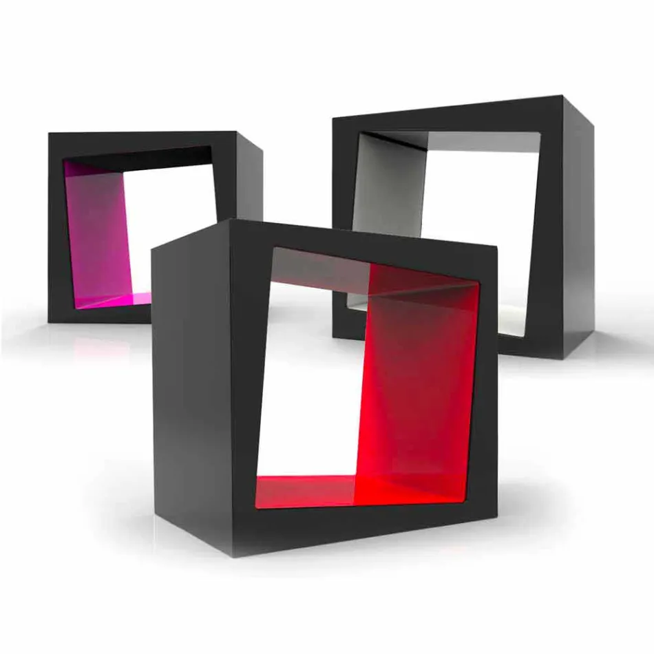 Plank Modern ontwerp Kubo gemaakt in Italië Viadurini