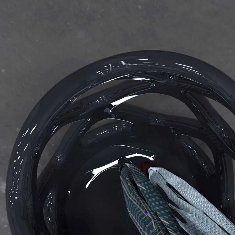 Paraplubak Modern Design Coulee Made in Italië Viadurini