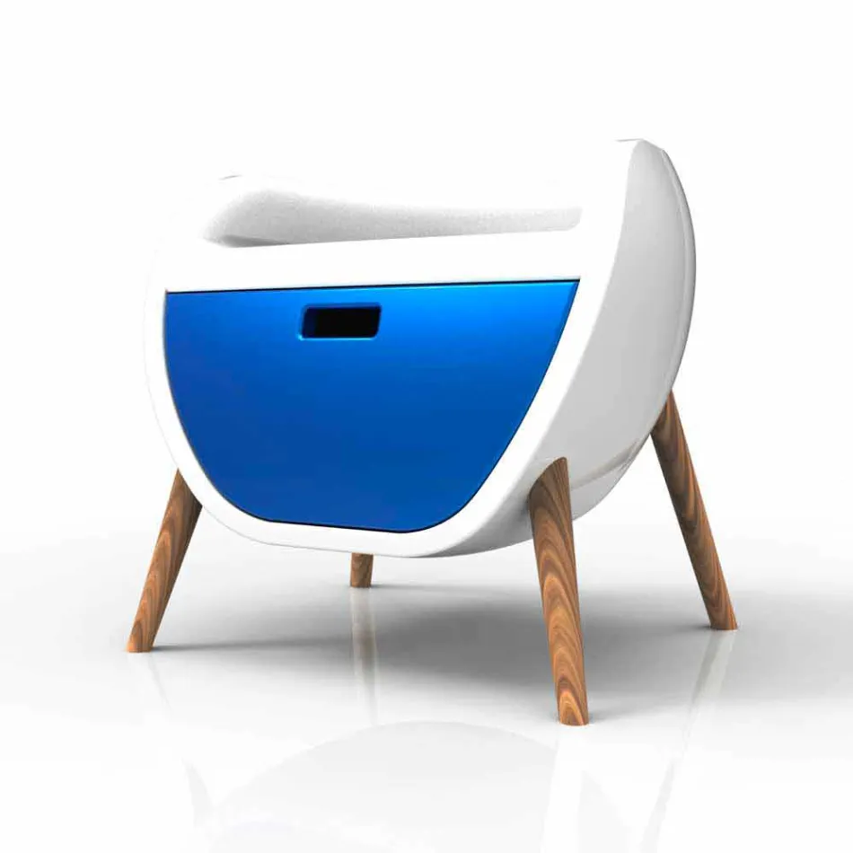 Modern nachtkastje Design Gauche Gemaakt in Italië Viadurini