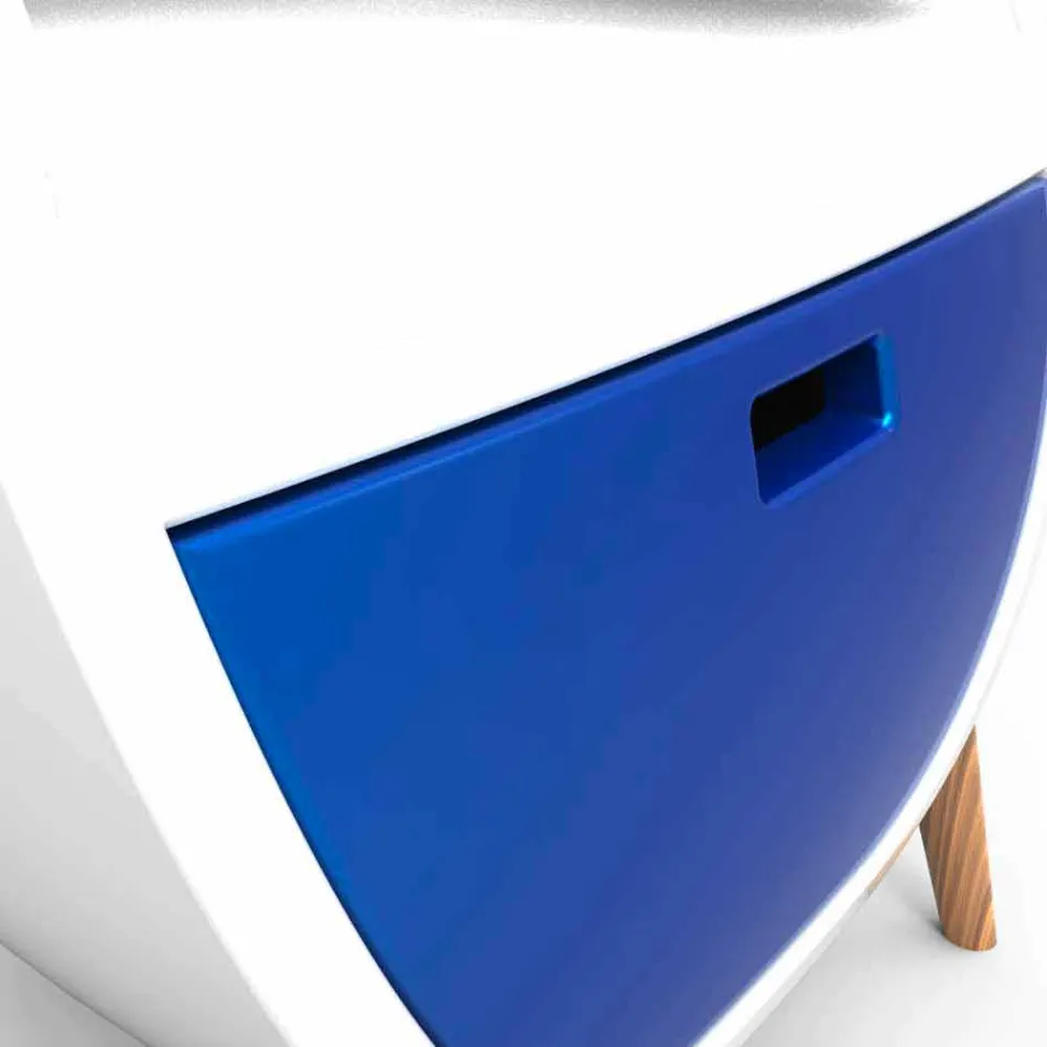 Modern nachtkastje Design Gauche Gemaakt in Italië Viadurini