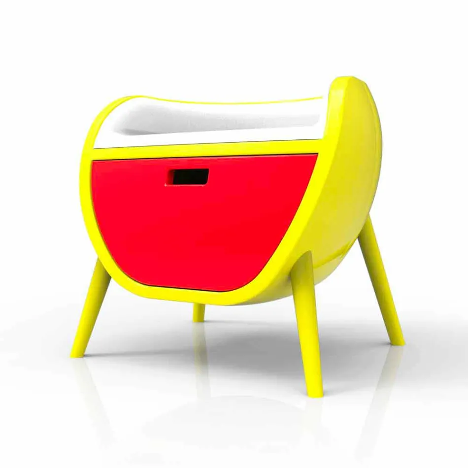 Modern nachtkastje Design Gauche Gemaakt in Italië Viadurini