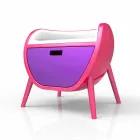 Modern nachtkastje Design Gauche Gemaakt in Italië Viadurini