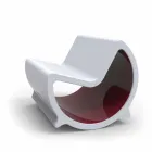 2-zits schommelbankontwerp Moon Made in Italy Viadurini