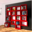 Ontwerp Fra011 Boekenkast Gemaakt in Italië Viadurini
