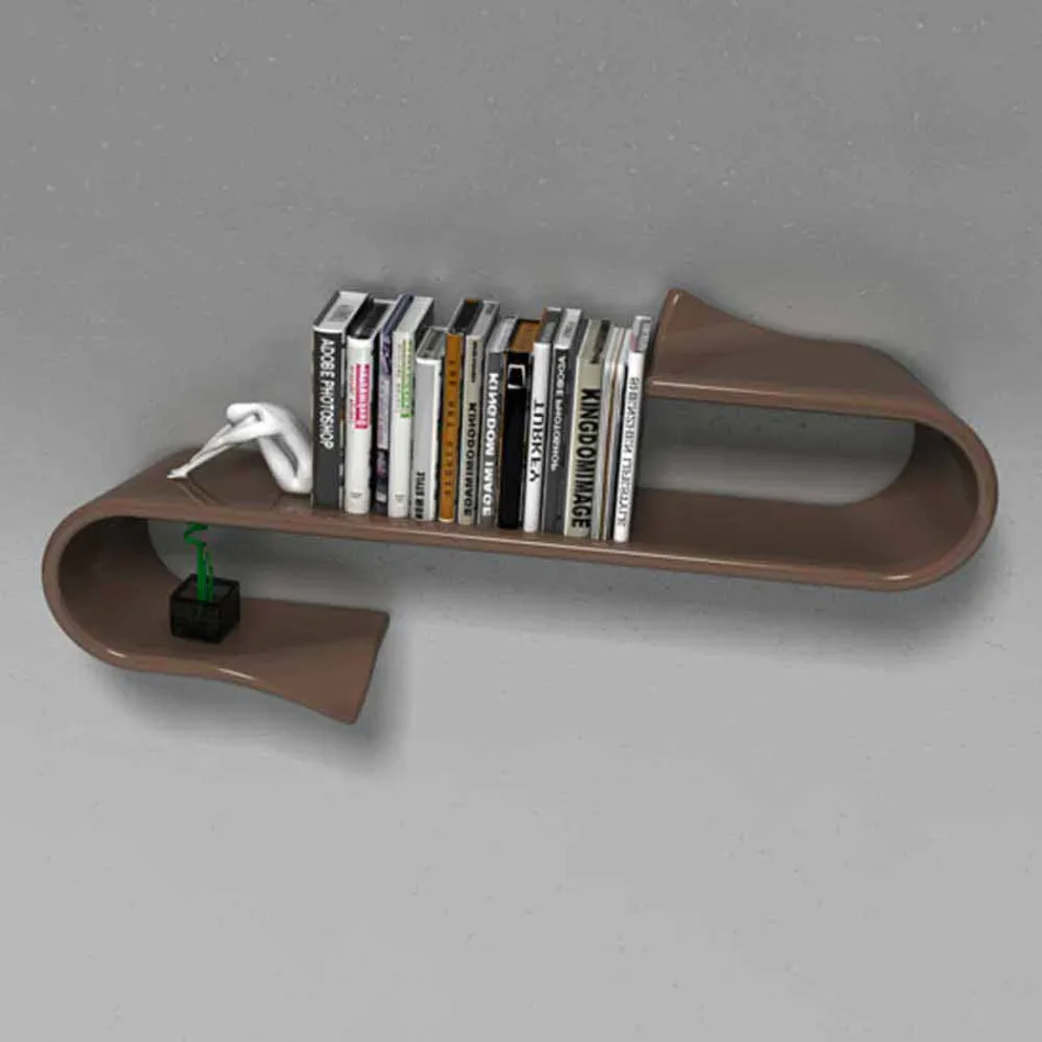 Modern Design Shelf Waveshelf Made in Italy Viadurini