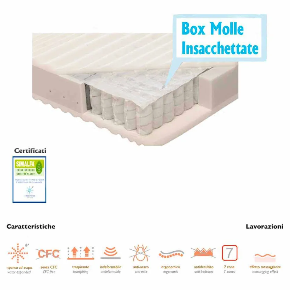 Single matras veren boxspring Bio Viadurini