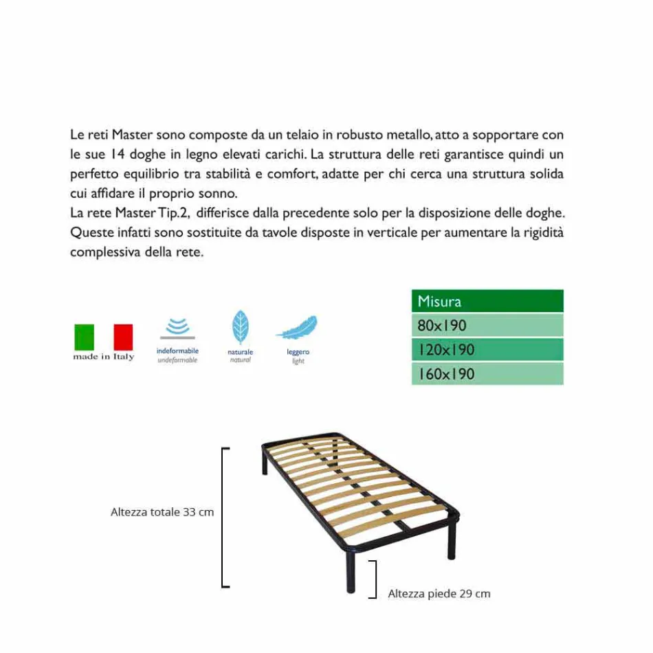 Network Bio Comfort 1 en een half plein Viadurini