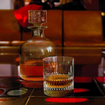2 Whiskyflessen met Eco-vriendelijke Crystal Cap Vintage Design - Tactiel
