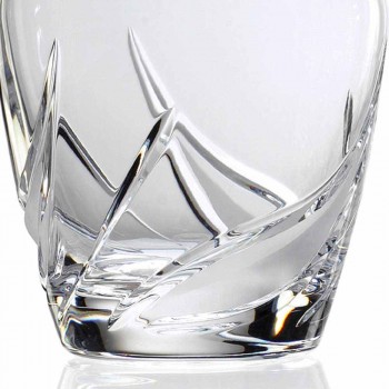 2 kristallen whiskyflessen met luxe versierde design dop - Advent