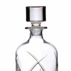 2 Whiskyflessen met Cilindrische Design Dop in Eco Kristal - Montecristo Viadurini