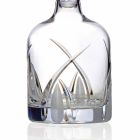 2 Whiskyflessen met Cilindrische Design Dop in Eco Kristal - Montecristo Viadurini