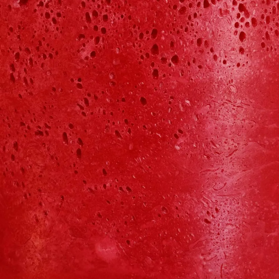 2 vierkante kaarsen van verschillende maten in was, gemaakt in Italië - Adelle Viadurini