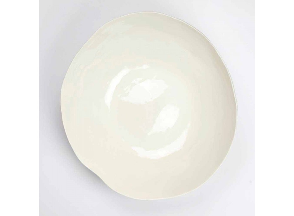 2 Saladeschalen in wit porselein Unieke stukken Italiaans design - Arciconcreto