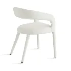 2 Gestoffeerde fauteuils in bouclé-stof met bekleed frame - Domenica Viadurini