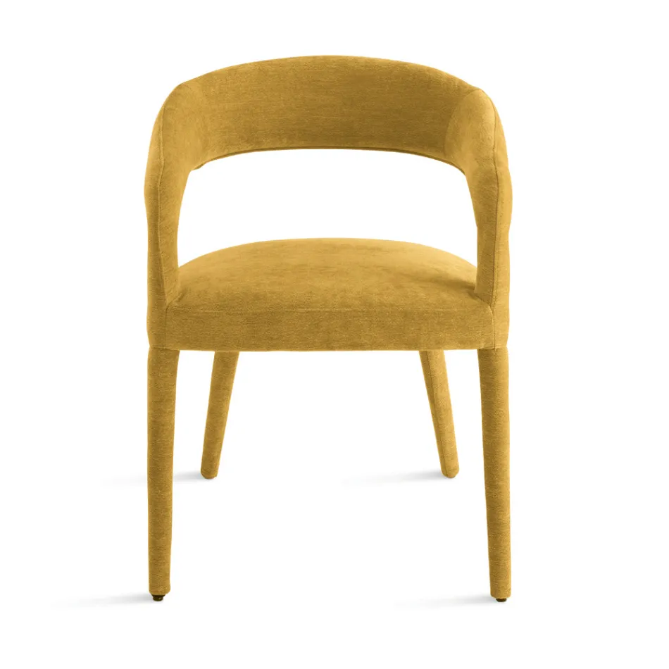 2 Gestoffeerde fauteuils in bouclé-stof met bekleed frame - Domenica Viadurini