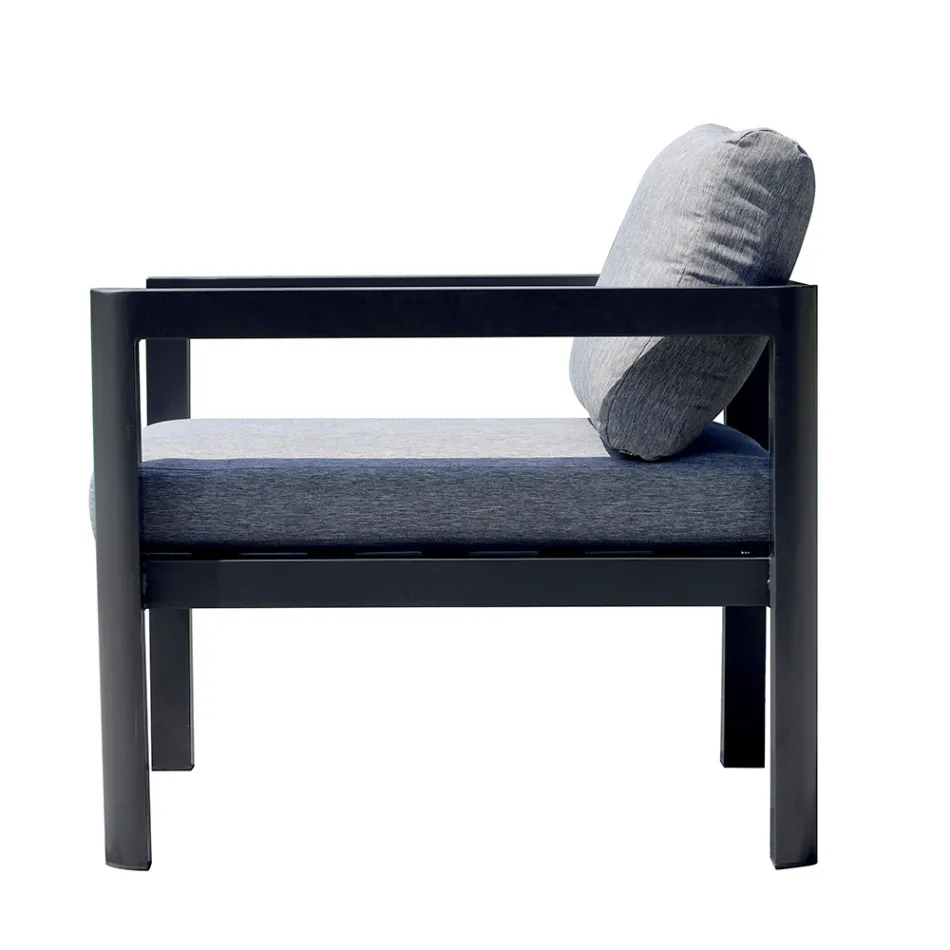 2 Buitenstoelen in Aluminium en Polyester Kussens - Mickey Mouse Viadurini