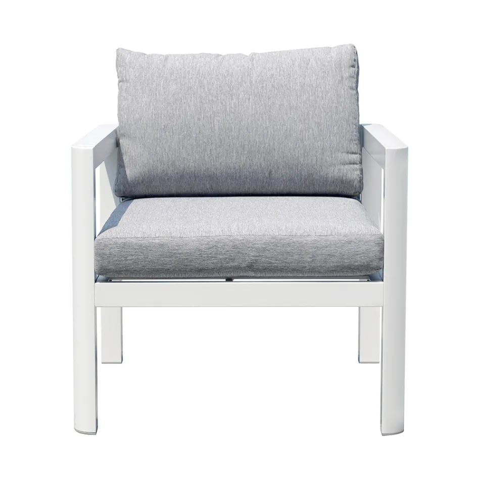 2 Buitenstoelen in Aluminium en Polyester Kussens - Mickey Mouse Viadurini