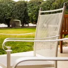 2 klassiek vormgegeven metalen tuinstoelen, gemaakt in Italië - Solis Viadurini