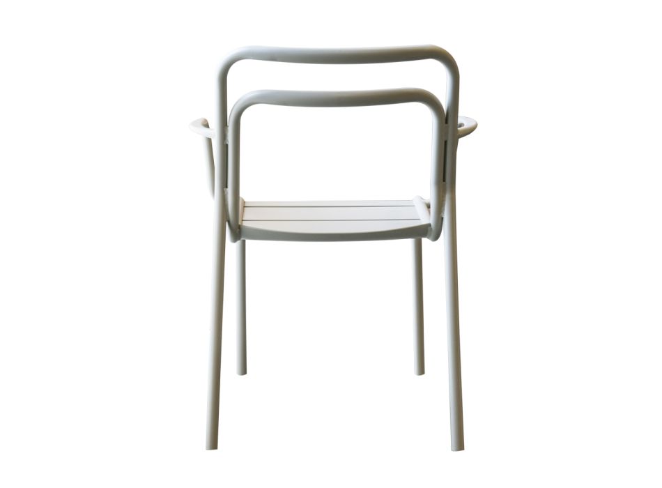 2 fauteuils voor binnen en buiten van 100% gerecycled aluminium in verschillende kleuren - Drink Viadurini