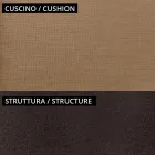 2 stapelbare tuinfauteuils van metaal en kussen gemaakt in Italië - Fontana Viadurini